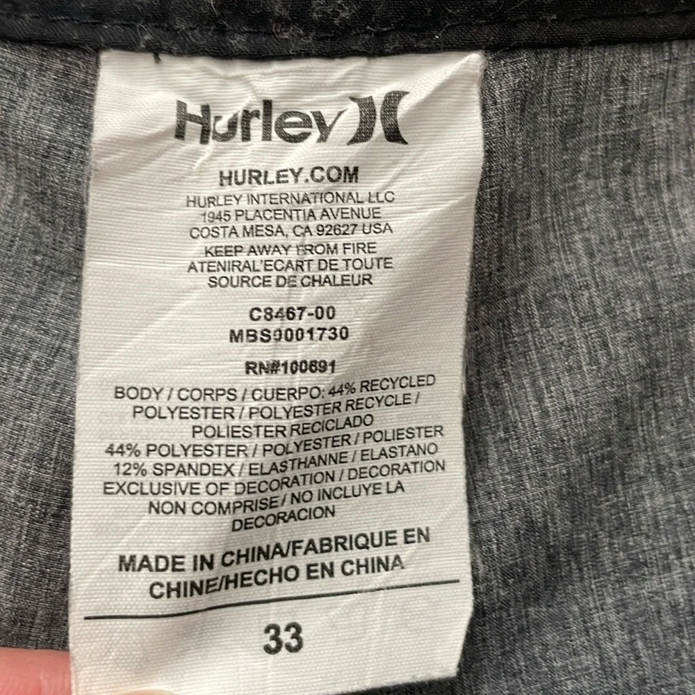 HURLEY Phantom Board Shorts Size 33